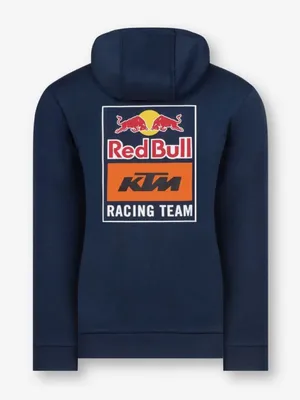 Red Bull Racing Team Navy Zip Hoodie with Orange Drawcords thumbnail 3