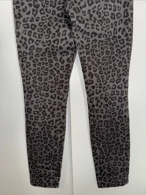 GOOD AMERICAN Good Legs Skinny Jeans Gray Animal Print Women’s 10 / 30 thumbnail 8