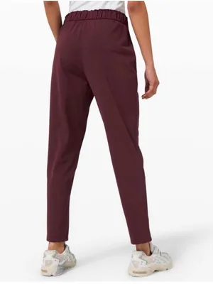 Lululemon Keep Moving Pant Cassis Burgundy Size 8 thumbnail 2