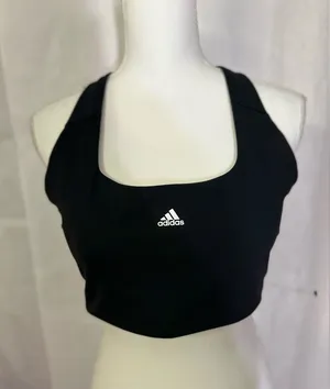 Adidas Women's Classic Black Sports Bra thumbnail 1
