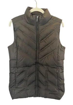 Eddie Bauer Premium Goose Down Feather Puffer in Chocolate Brown sz. S thumbnail 1