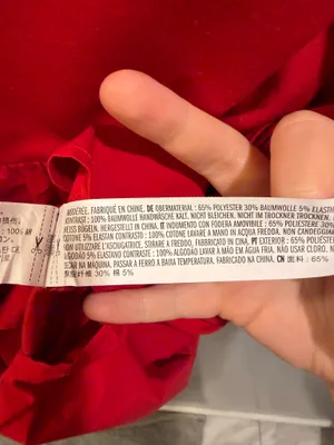 English Factory Mixed Media Ruffle Detail Puff Sleeve Mini Dress Red thumbnail 6