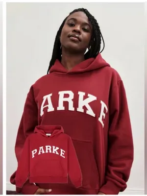 Parke Varsity Fleece Hoodie Sweatshirt Size XXL thumbnail 1