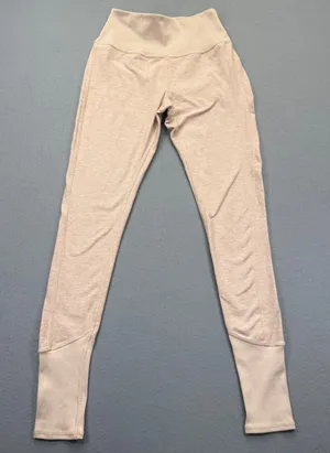 Alo Yoga Womens High Waist‎ Alosoft Coast Leggings Nectar Heather Pink Small thumbnail 1