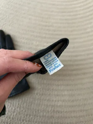 Vintage Black Leather Gloves thumbnail 5