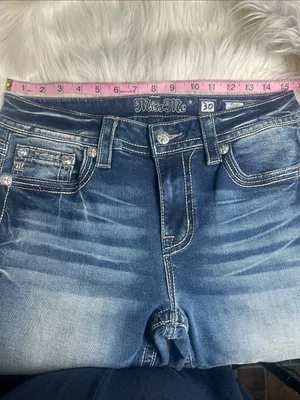 Miss Me Jeans Women's Size 30 Hailey Skinny Jeans Embellished Embroidered Bling thumbnail 14