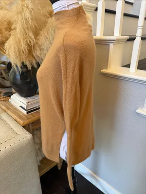 Anthropologie Maeve Shea Oversized Boxy 100% Cashmere Sweater Size XXS thumbnail 4