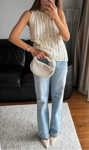 Zara Z1975 Bootcut Jeans With A High Waist thumbnail 2