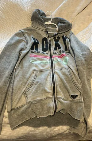 Roxy Original Women’s 2010’s ‘ Sky Of Blue/ Sea Of Green’ Hoodie Zipper thumbnail 1