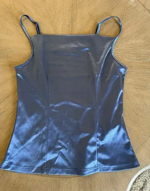 Unbranded Blue Sateen Cami Small thumbnail 1