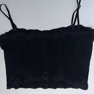 I.AM.GIA Lena Cropped Corset Cami with Lace Trim in Black Sz S NWOT thumbnail 6