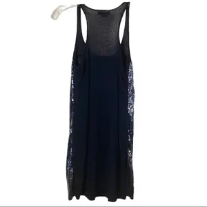 XOXO Multi Colored Sequins Sleeveless Black Dress Size Medium thumbnail 4