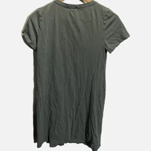 Anthropologie t.la Womens V-Neck Pocket T-Shirt Dress Grey Green Short Sleeve‎ S thumbnail 4