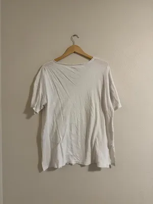 American Eagle Outfitters Off-White Crew Neck Tee thumbnail 3