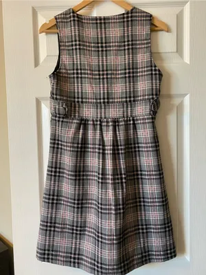 TCEC Plaid Dress Womens Med Red pink Gray Sleeveless Preppy Holiday thumbnail 2