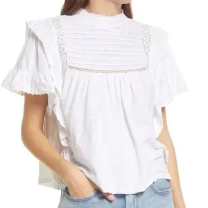 Free People Le Femme White Top Blouse thumbnail 1