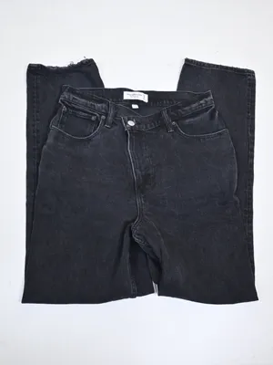 Abercrombie & Fitch Women's 30/10 The 90's Straight Ultra High Rise Jean Black thumbnail 4
