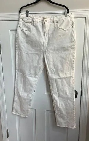 Madewell white jeans size‎ 33 thumbnail 1