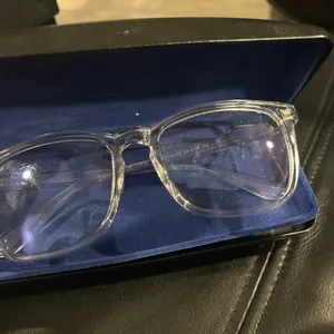 Clear Frame Glasses Clear Lens Ready to Wear Gray thumbnail 7