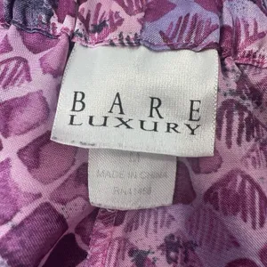 Vintage Silky Satin Pajama Pants Sz M Wide Leg Pink Purple Lagenlook Lounge 90s thumbnail 5