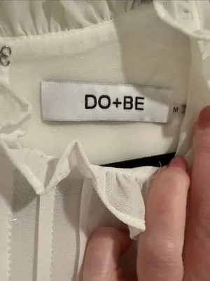 DO+BE White Ruffle Pintuck Sleeveless Blouse thumbnail 2