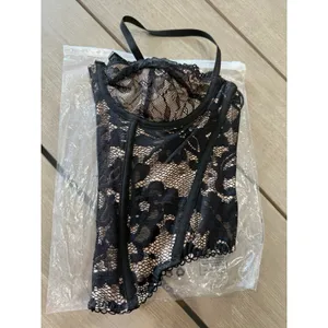 Unbranded Boned Corset‎ Top Shaping Outerwear Push Up Festival Lace Bustier Top thumbnail 12