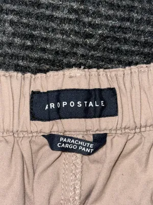Aeropostale Parachute Cargo Pants Khaki Baggy Streetwear XS Y2K Gorpcore Strappy thumbnail 7