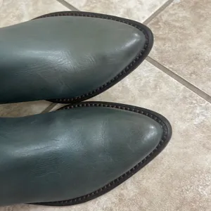 Lucky Brand Limited Edition TealChantelX Boots Size 9 m used 1x pull on western thumbnail 3