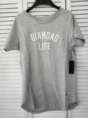 NWT Diamond Supply Co. Women's Logo Shirt Top Skateboarding Life Gray Sz‎ Large thumbnail 1