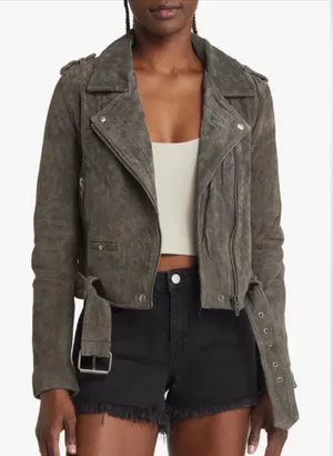 BLANKNYC Suede Moto Jacket Faux thumbnail 1