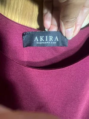 AKIRA Burgundy Scoop Neck Crop Tank thumbnail 3