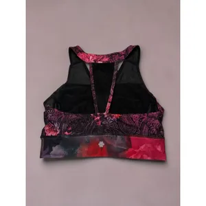 Nanette Lepore Paisley‎ Floral Lace-Up Front Sports Bra thumbnail 2