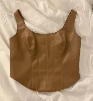 Abercrombie Leather Corset Top thumbnail 1