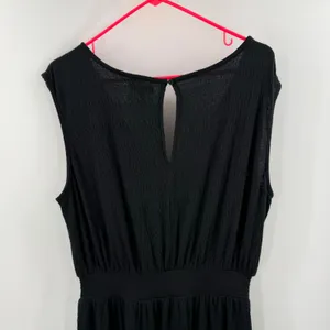 Z Supply Jumpsuit Women's Large NWT Indy Knit Black Textured Comfy Soft Casual thumbnail 9