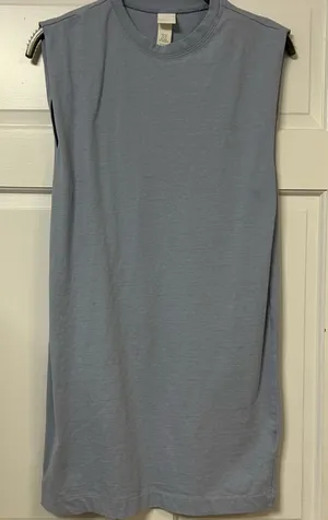Sleeveless Light Blue Shift Dress thumbnail 1
