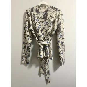Anthropologie ‘Bud, Blossom and Blue Cardigan’ by Tabitha 100% Wool Women's sz M thumbnail 3