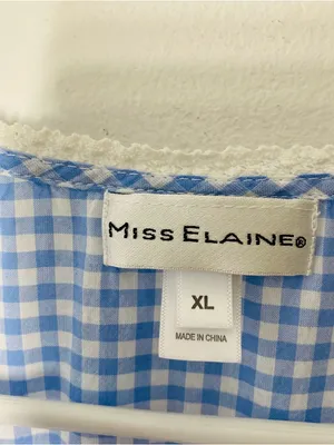 VINTAGE MISS ELAINE Gingham Nightgown thumbnail 6