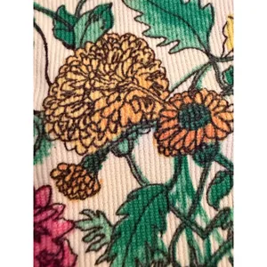 Kate Hill Casual Floral Corduroy Pants Womens Size 14 Straight Leg Multicolor thumbnail 8