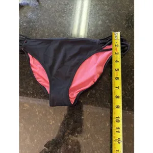 Victoria's Secret PINK Bikini Swimsuit Sz M Pink Black‎ Halter Bathing Suit thumbnail 7