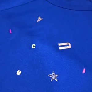 Juicy Couture size XLarge Royal blue cozy spellout sweatshirt thumbnail 7