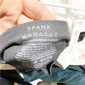 Spanx Women's Look At Me Now Seamless‎ Leggings Camo Black Gray Size Medium thumbnail 3