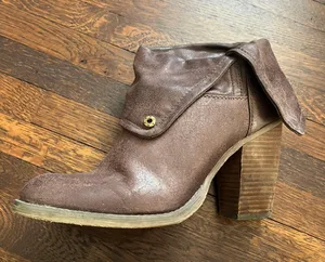 Sbicca Brown Leather Booties thumbnail 2