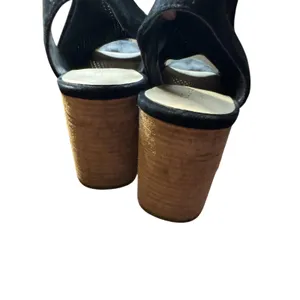 Cole Haan Shoes Womens Size 8 Black Suede Slingback Sandals‎ Block Heel Grand OS thumbnail 9
