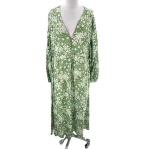 NWT‎ Summersalt The Cinched Waist Caftan Dress vintage floral sz L thumbnail 2