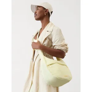 Athleta All About Medium Crossbody Hobo Bag Glow Yellow thumbnail 2