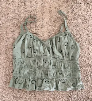 Hollister Women’s Eyelet Peplum Blouse  thumbnail 1