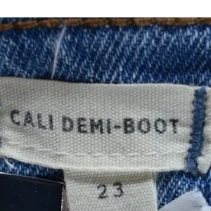 Madewell Demi-Boot Cut Jeans Light Wash Blue Button Fly High Rise Denim Womens thumbnail 9