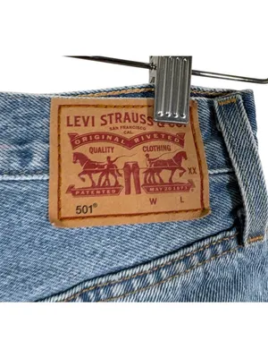 Levi's 501 High Waist Distressed Cut Off Jean Shorts Size 24 thumbnail 8