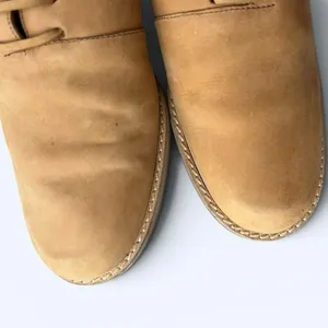 Vintage 90s Mixed Blues Charlene Tan Leather Lace-Up Mule Clogs Women’s Size 7.5 thumbnail 5