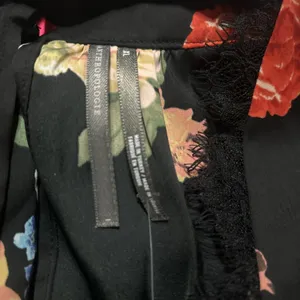 Anthropologie Black Floral Silky Halter Tank Lace Trim Sz XL Boho Romance NEW thumbnail 11